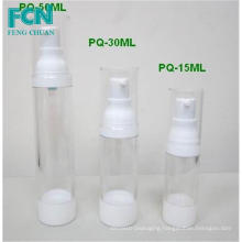 15ml 30 ml small plastic airless bottle cosmetic bottle clear round